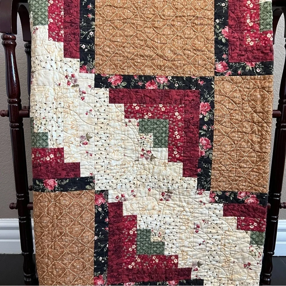 58”x80” Handmade Patchwork Cotton Quilt